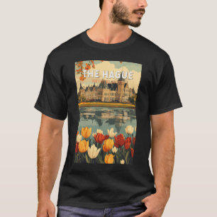 Haag Netherlands Travel Art Vintage T Shirt