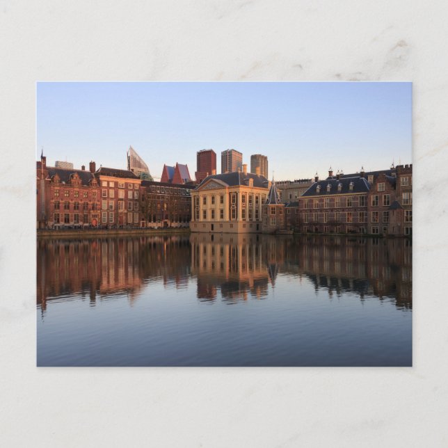Haag-skylinen i Nederländerna Vykort (Framsida)
