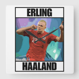 Haaland Fyrkantig Klocka