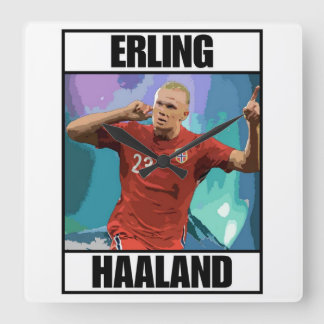 Haaland Fyrkantig Klocka