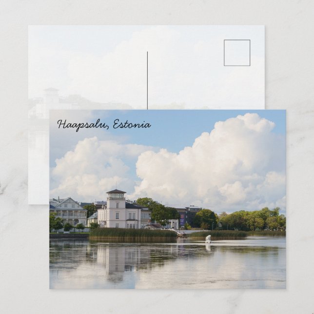 Haapsalu kust, Estland resa Vykort (Fram/baksida)
