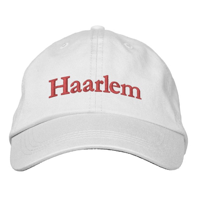 Haarlem Embroized Baseball Cap Broderad Keps (Framsida)