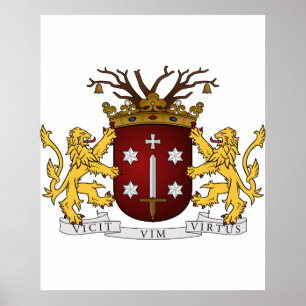 Haarlem wapen, Nederländerna Poster