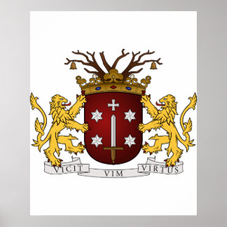 Haarlem wapen, Nederländerna Poster