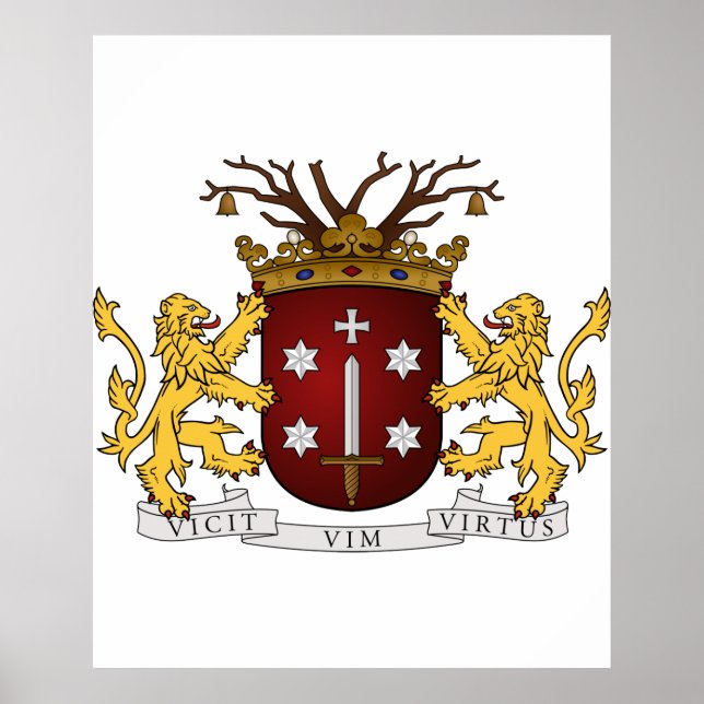 Haarlem wapen, Nederländerna Poster (Framsidan)
