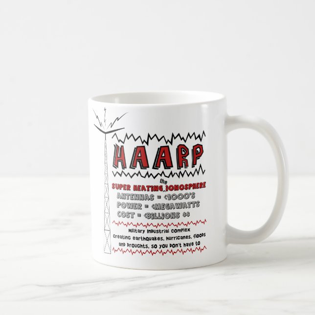 HAARP-toppen som värmer upp jonosfären Kaffemugg (Höger)