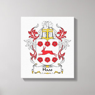 Haas familjvapensköld canvastryck