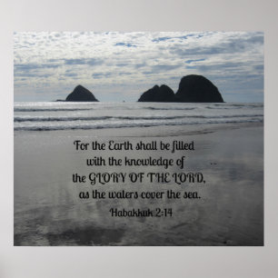 Habakkuk 2:14 Jorden ska fyllas med.. Poster