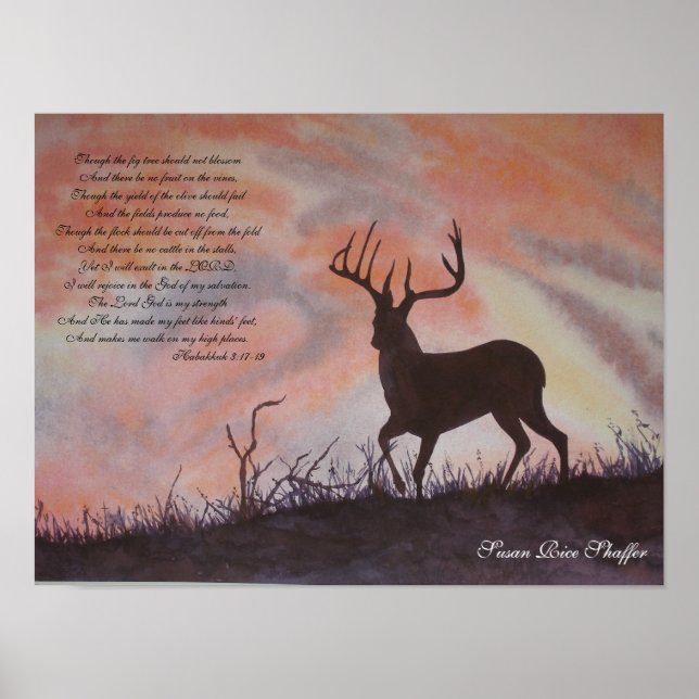 Habakkuk 3:17-19, Poster (Framsidan)