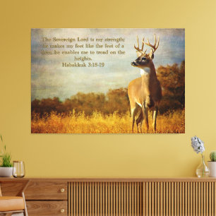 Habakkuk 3:18, inspiration canvastryck