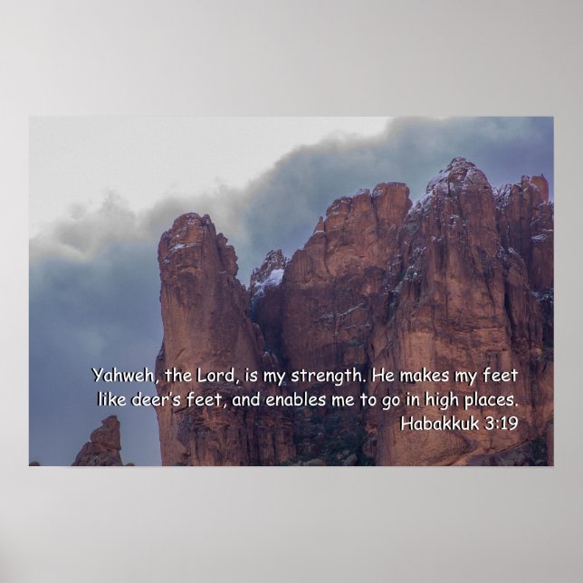 Habakkuk 3:19 poster (Framsidan)