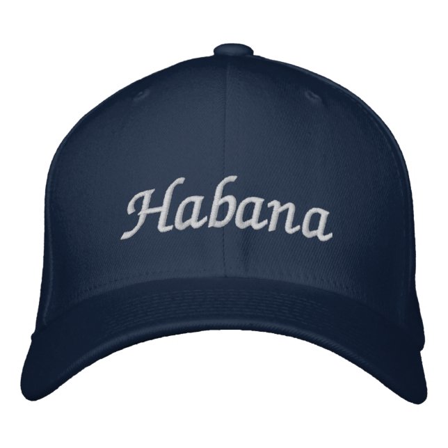Habana Blue Broderad Keps (Framsida)