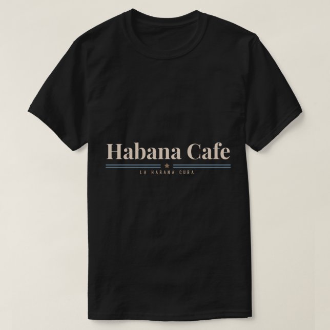 Habana Cafe Cuba Logotyp Classic T-Shirt (Design framsida)