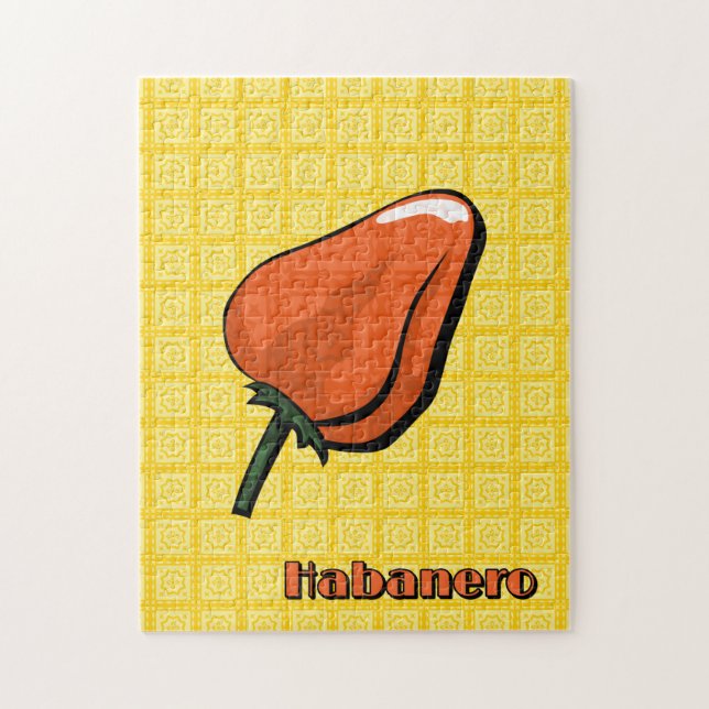 Habanero Chilipeppar-pussel Pussel (Vertikal)