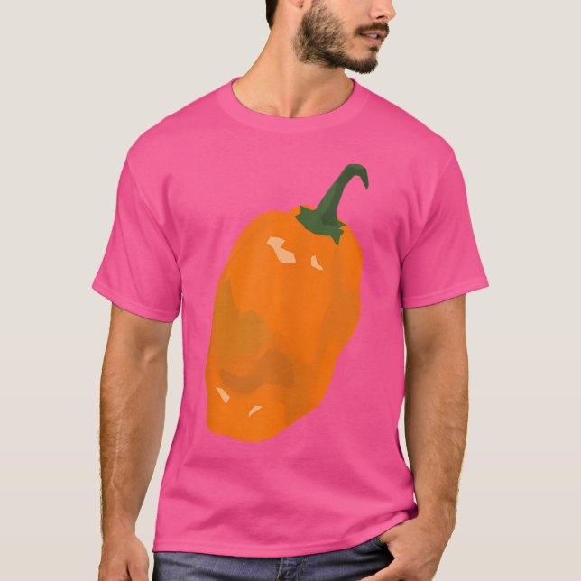 Habanero Orange Pepper T Shirt (Framsida)