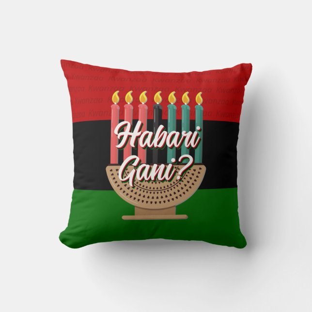 HABARI GANI Kwanzaa Kudde (Framsida)