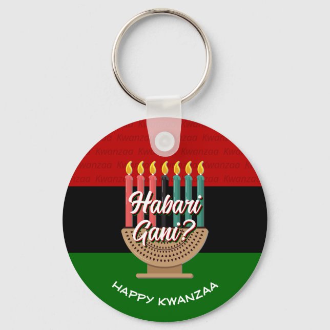 HABARI GANI Kwanzaa Nyckelring (Framsida)