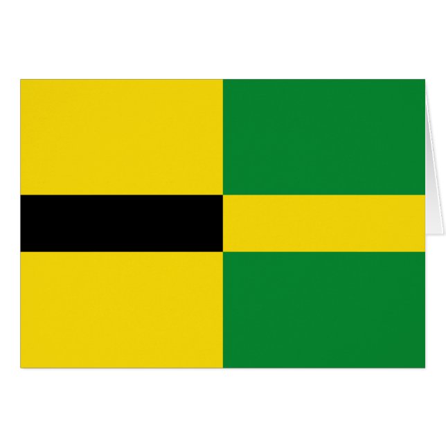 Habay Belgium, flagga Hälsningskort (Framsidan Horizontal)