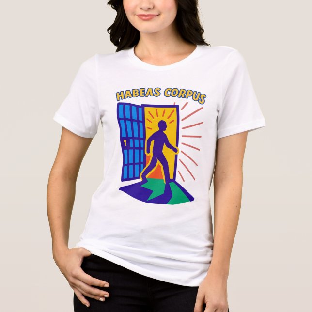 Habeas Corpus: Frihet i Rörelse T Shirt (Framsida)
