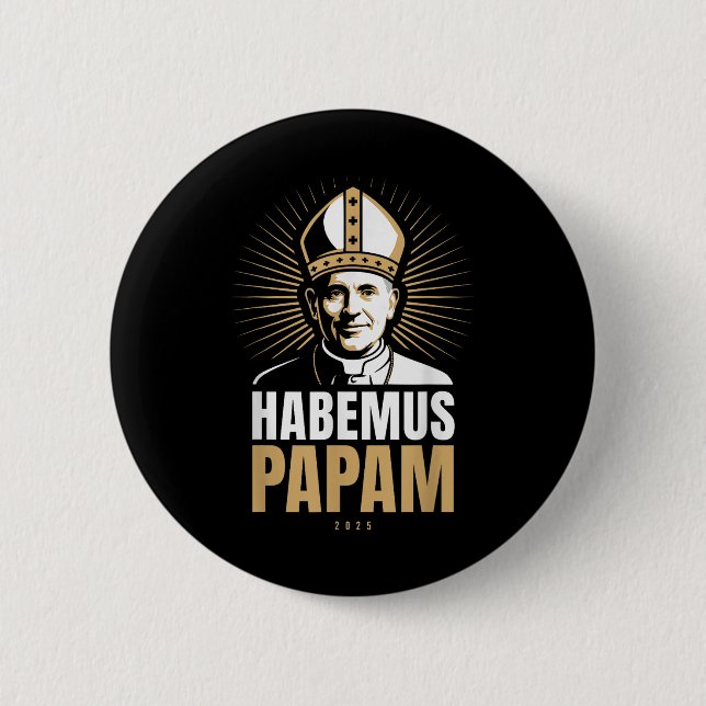Habemus Papam 2025 Påvvalet Rom Vatican Anno Knapp (Framsida)