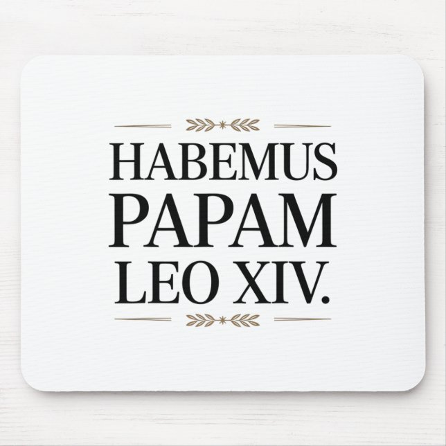 Habemus Papam Leo Xiv. Påve 1 Musmatta (Framsidan)