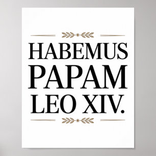 Habemus Papam Leo Xiv. Påve 1 Poster