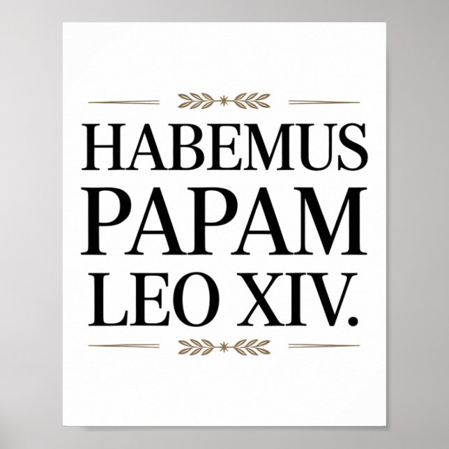 Habemus Papam Leo Xiv. Påve 1 Poster (Framsidan)
