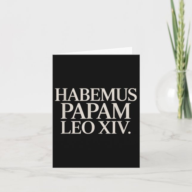 Habemus Papam Leo Xiv. påve Kort (Framsida)