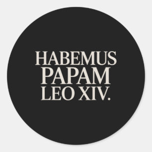 Habemus Papam Leo Xiv. påve Runt Klistermärke