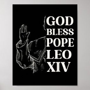 Habemus Papam New Pope 2025 Välsigna dig Pope Leo Poster