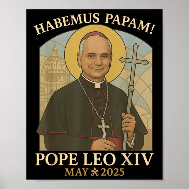 Habemus Papam Pope Leo Robert Prevost Pope. Poster (Framsidan)