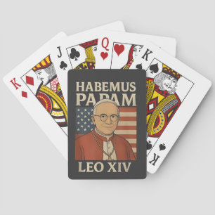 Habemus papam Pope Leo XIV Christian Church Casinokort