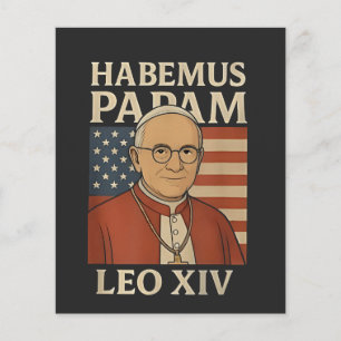 Habemus papam Pope Leo XIV Christian Church Flygblad