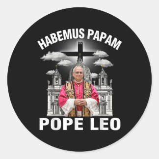 Habemus Papam Pope Leo Xiv Shirt Viva Il Pappa Pop Runt Klistermärke