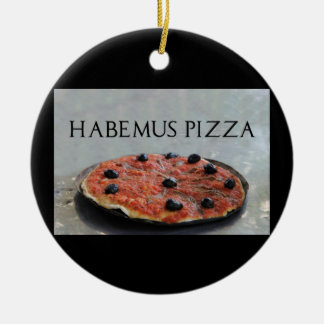 Habemus Pizza julprydnad Julgransprydnad Keramik
