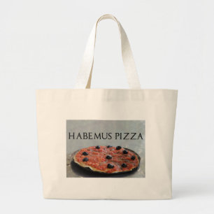 Habemus Pizza Tote Bag Jumbo Tygkasse