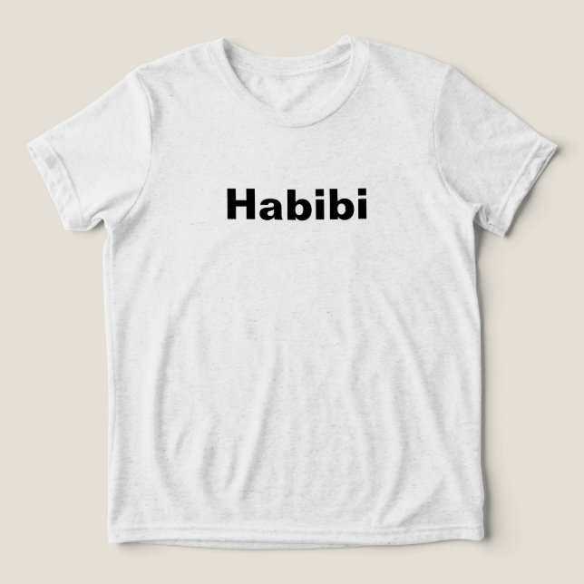 "Habibi" ح ب ي ب en minimalism ي ord T Shirt (Design Framsida)