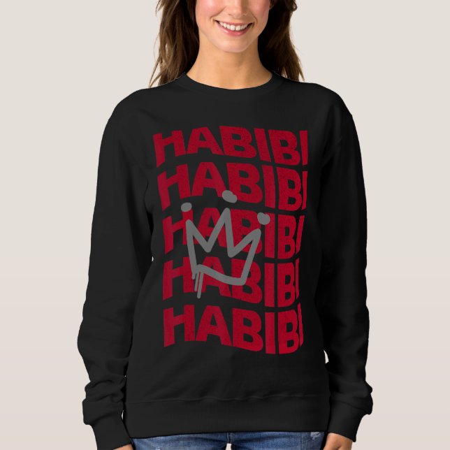 Habibi Arabiska 1 T Shirt (Framsida)