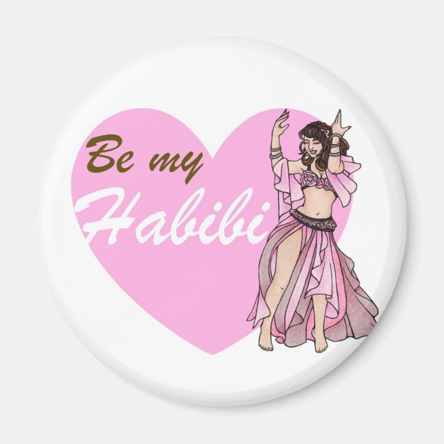 Habibi belly dancer magnet (Framsidan)