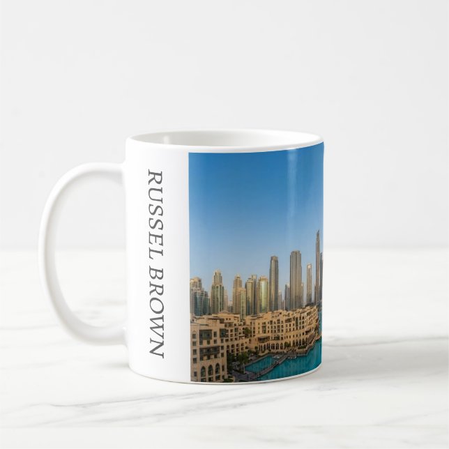 Habibi Come To Dubai Travel Souvenir Personalised Kaffemugg (Vänster)
