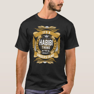 HABIBI Namn, HABIBI-familjen namn vapensköld T Shirt