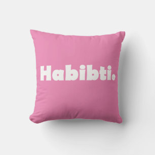 Habibti-textdesign Kudde