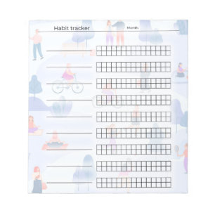 Habit Tracker Anteckningsblock