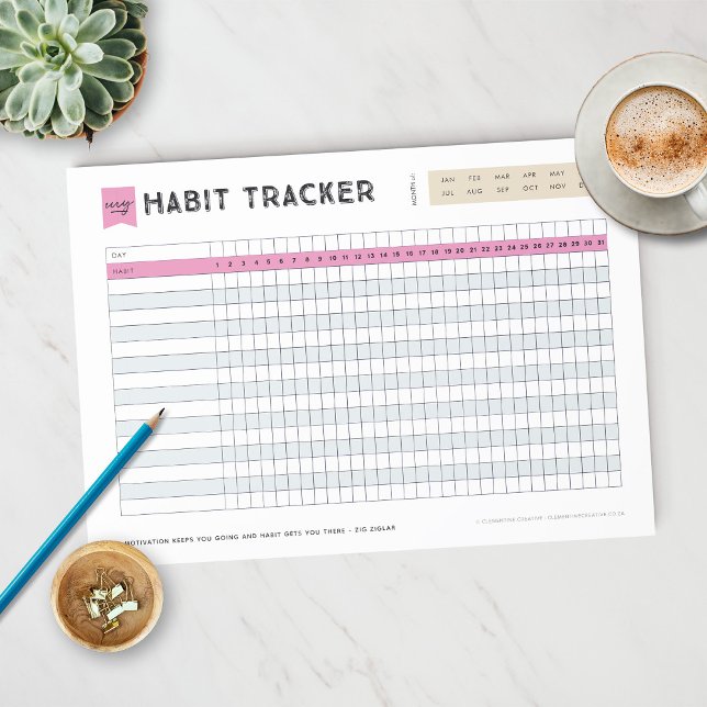 Habit Tracker Anteckningsblock (Skapare uppladdad)