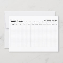 Habit Tracker Card Tack Kort