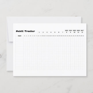 Habit Tracker Card Tack Kort