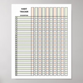 Habit Tracker Poster