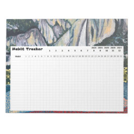 Habit Tracker Yosemite nationalpark Anteckningsblock