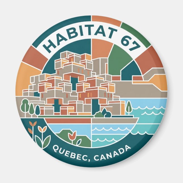 Habitat 67 Kanada Magnet (Framsidan)