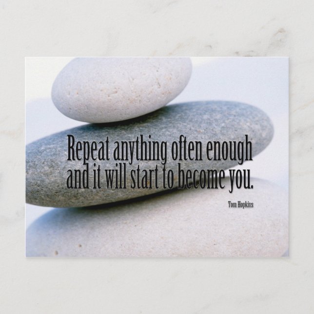 Habits Motivational Postcard Vykort (Framsida)